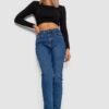 11bb8f76-679a-11ef-8588-d8cb8a9c13c3-1 Джинси жіночі Mom-fit стрейч, колір синій