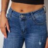 Джинси жіночі однотонні Skinny, колір синій
