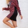 422c6764-f90e-11eb-b1e0-d8cb8a9c13c3-5 Коротка сукня, в рожево-синю смужку з принтом
