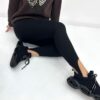 5762045182_trikotazhni-losini-rubchik Трикотажні лосини рубчик зі штрипками "Toffee" | Батал