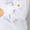 Блуза однотонна, колір білий
