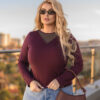 6858186029_zhinocha-koftinka-z Жіноча кофтинка з декольте сітка "Annabel" | Норма і батал