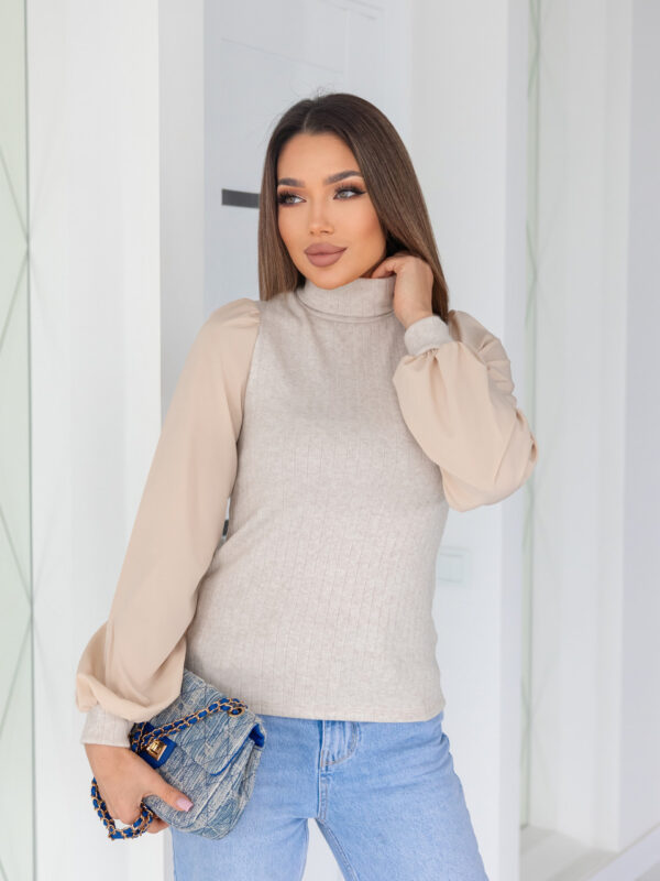 6983052071_zhinocha-elegantna-kofta Жіноча елегантна кофта гольф в рубчик "Dazy"| Норма і батал