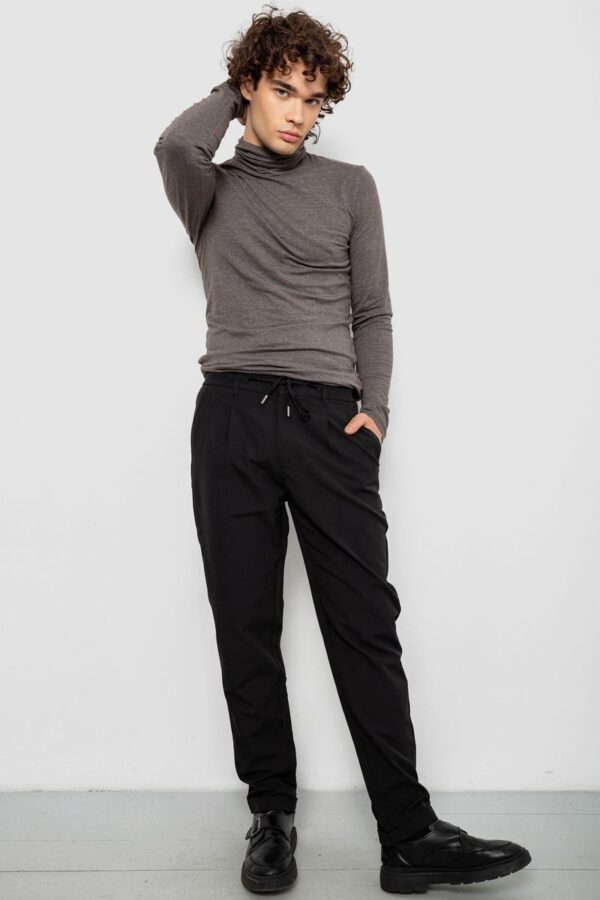 6a15abb9-0366-11f1-ac30-0cc47ae7dc54-1-3 Штани чоловічі класичні однотонні, колір чорний