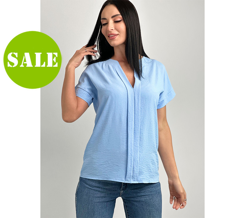 7225050656_odnotonna-litnya-bluza Однотонна літня блуза "Nice" | Норма і батал