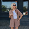 Костюм жіночий шорти і сорочка "Costa" | Батал