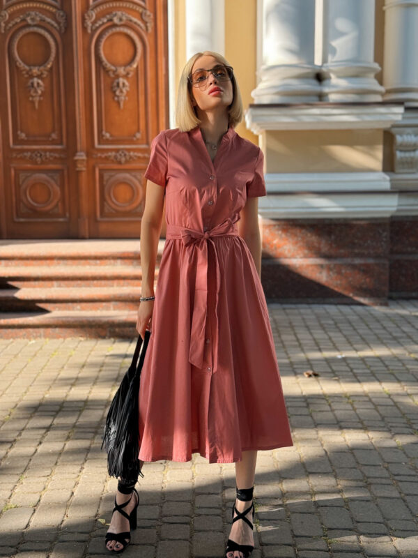 7509027730_dovga-kotonova-suknya Довга котонова сукня на гудзиках "Lesley" | Норма