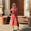 Довга котонова сукня на гудзиках "Lesley" | Батал
