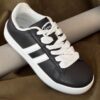 Кеди жіночі, колір чорно-білий