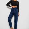 b9f58e3f-d981-11f0-ac30-0cc47ae7dc54-1 Джинси жіночі однотонні Skinny Fit, колір синій