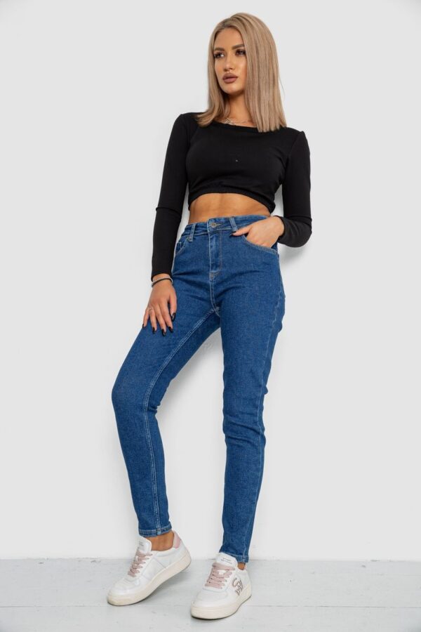 cc486744-679e-11ef-8588-d8cb8a9c13c3-1 Джинси жіночі Mom-fit стрейч, колір синій