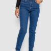 cc486744-679e-11ef-8588-d8cb8a9c13c3 Джинси жіночі Mom-fit стрейч, колір синій