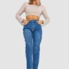 d23445f0-679f-11ef-8588-d8cb8a9c13c3-1 Джинси жіночі Mom-fit стрейч, колір синій