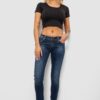 Джинси жіночі однотонні Skinny, колір синій