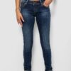 Джинси жіночі однотонні Skinny, колір синій