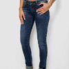 Джинси жіночі однотонні Skinny, колір синій