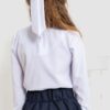 Блузка ошатна для дівчаток, колір біло-синій